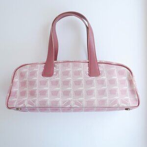 Authentic Preowned Chanel Pink Nylon New Travel Line Shoulder Bag